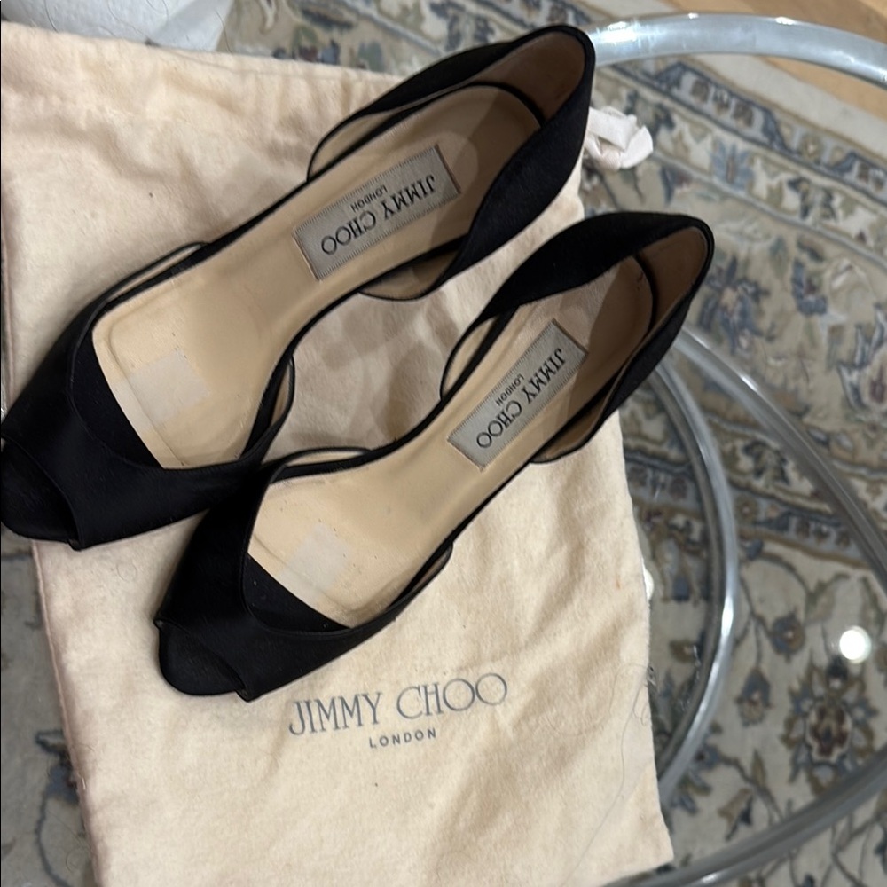 Jimmy Choo Black Heels with Timeless Elegance